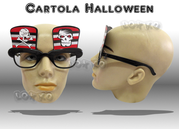 Óculos de festa cartola halloween